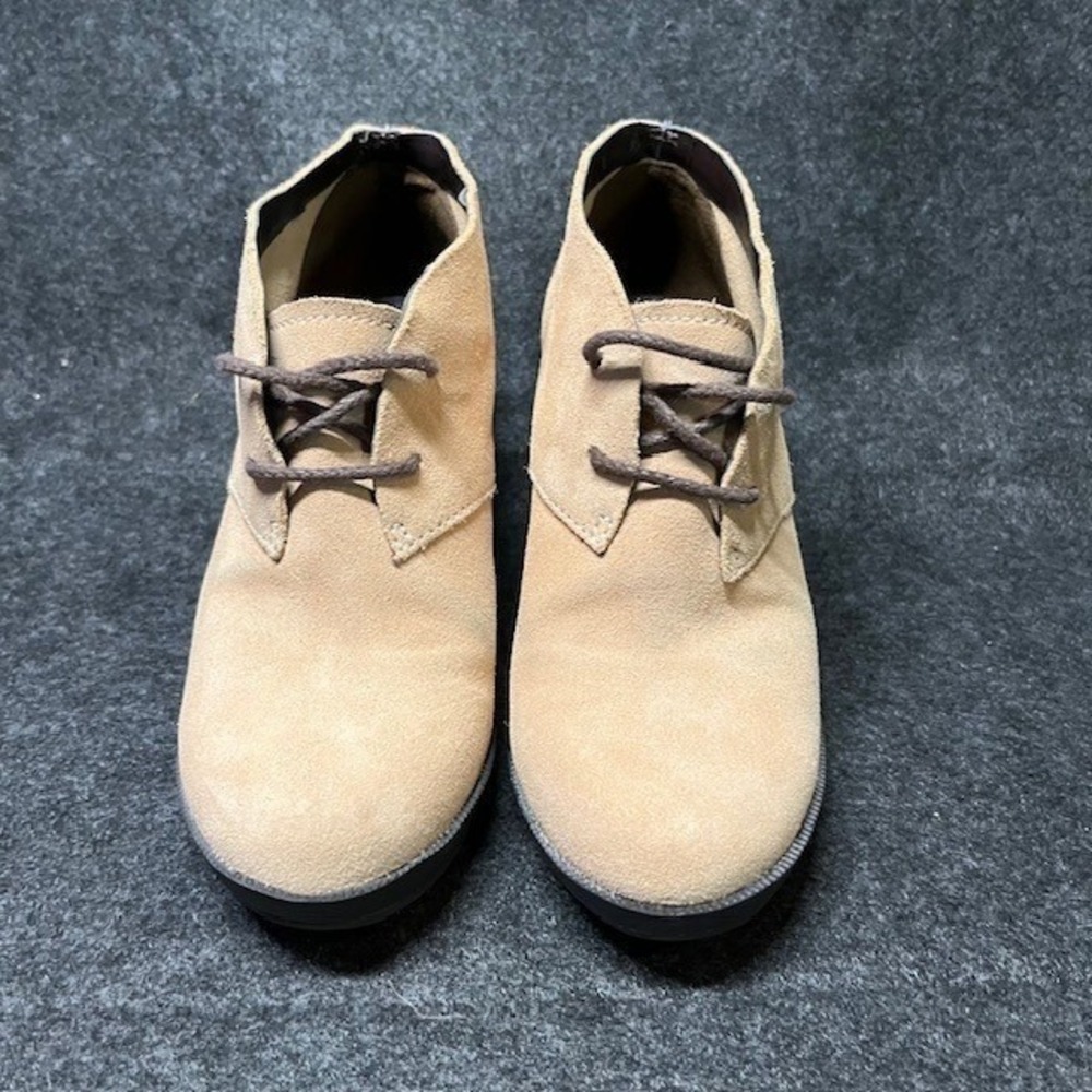 Cole Haan Suede Leather Wedge Ankle Booties Desert Boot Women Size 5B - Picture 2 of 6